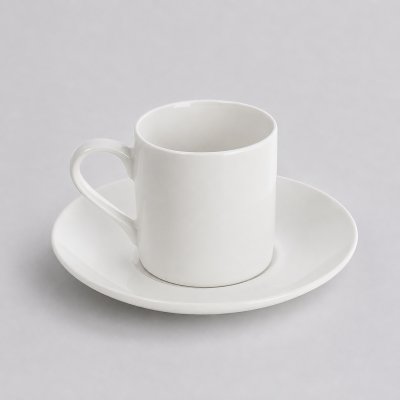 Кофейная пара прямой формы Espresso, 100мл, белый