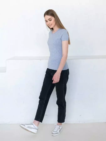 Футболка женская STAN хлопок 150, 02W, Тёмно-серый,  (100/1)  (52/XXL)