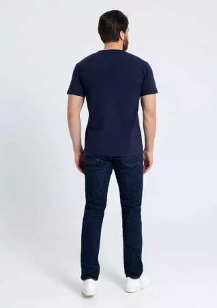 Футболка мужская STAN хлопок 180, 08, Тёмно-синий,  (46)  (52/XL)