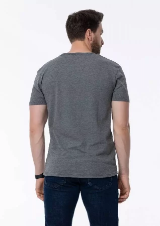 Футболка мужская STAN хлопок/эластан 180, 37, Тёмный меланж,  (60/1)  (52/XL)