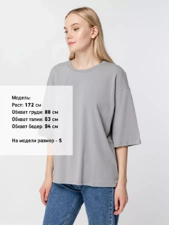 Футболка унисекс оверсайз Street Vibes, серая, размер XL/XXL