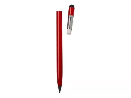 Вечный карандаш Eternal со стилусом и ластиком, красный