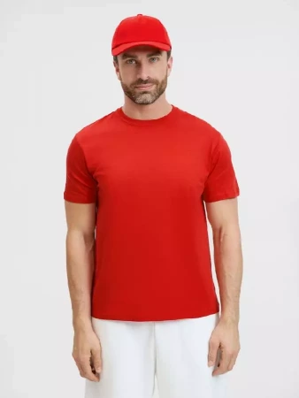 Футболка унисекс T-Bolka 180, красная, размер 4XL
