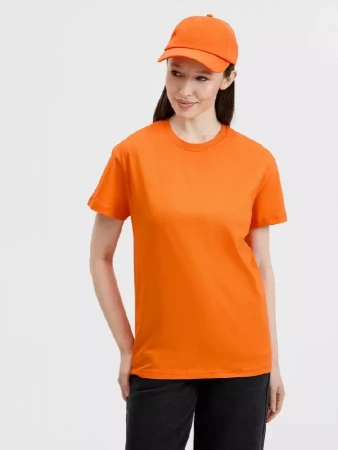 Футболка унисекс T-bolka 160, оранжевая, размер 4XL