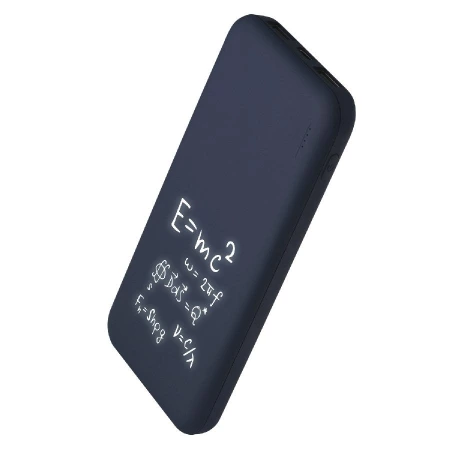 Внешний аккумулятор с подсветкой Люче (Luce) 10000 mAh, синий
