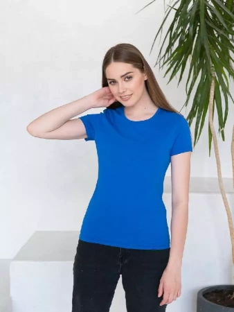 Футболка женская STAN хлопок 150, 02W, Синий,  (16/1)  (42/XS)