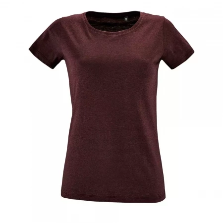Футболка женская Regent Fit Women бордовый меланж, размер M
