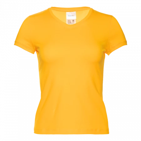 Футболка женская STAN V ворот 180, 07U, Жёлтый,  (12/1)  (50/XL)