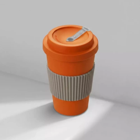 Термокружка Muffin из натуральных волокон, оранжевый