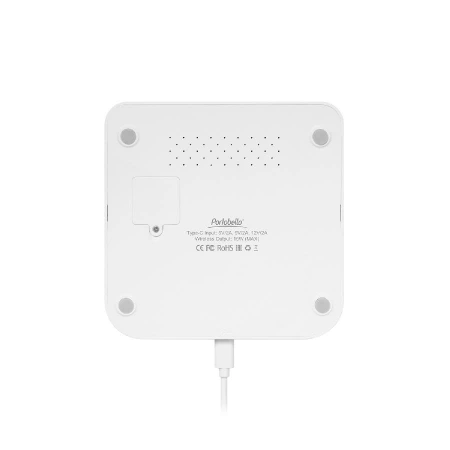 Зарядная станция с часами 15W Ригель (Rigel), белая