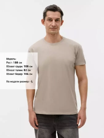 Футболка Imperial 190, серо-бежевая, размер 3XL