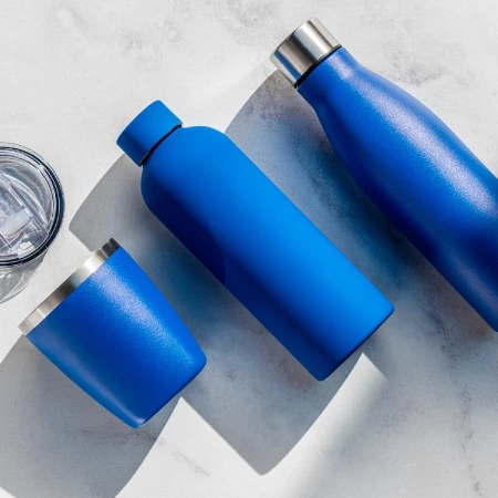 Термобутылка вакуумная герметичная Прима Ультрамарин (Prima Ultramarine), ярко-синяя