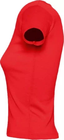 Футболка женская с круглым вырезом Lady 220 красная, размер XL