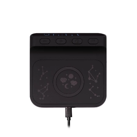 Зарядная станция с часами 15W Ригель (Rigel), черная