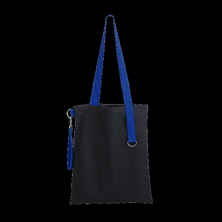 Шоппер Superbag black (чёрный с синим)