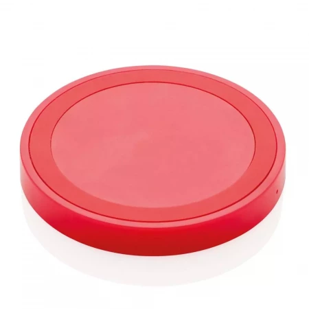 Док-станция для беспроводной зарядки Round (Красный цвет)