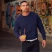 Толстовка мужская без начеса "Lightweight Set-in Sweat", белый, L, 80% х/б 20% полиэстер, 240 г/м2