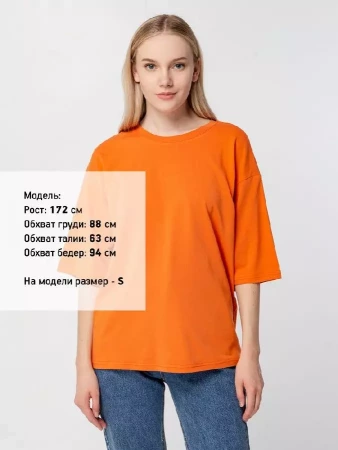 Футболка унисекс оверсайз Street Vibes, оранжевая, размер XL/XXL