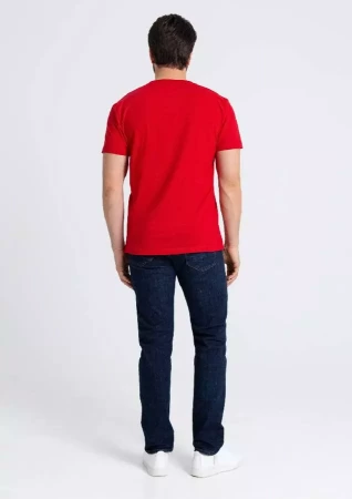 Футболка мужская STAN хлопок 180, 08, Красный,  (14)  (56/XXXL)