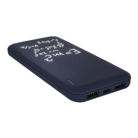 Внешний аккумулятор с подсветкой Люче (Luce) 10000 mAh, синий