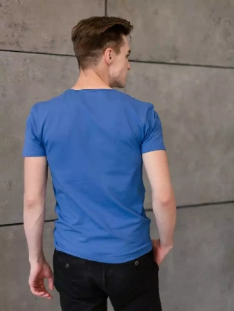 Футболка мужская STAN хлопок/эластан 180, 37, Синий,  (16/1)  (54/XXL)