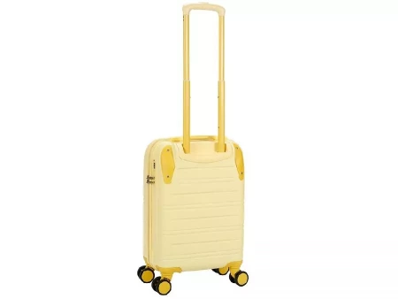 Чемодан TORBER В Отпуск, желтый, ABS-пластик, 36 х 22 х 55 см, 31 л, 2,4 кг