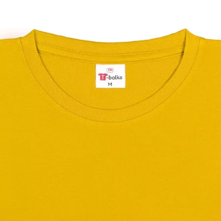Футболка T-Bolka 180 желтая, размер XS
