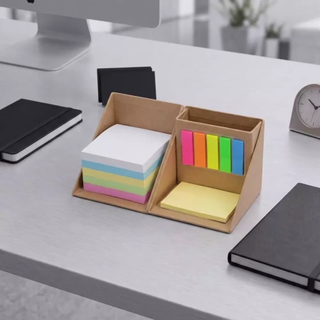 Настольная подставка с блоком для записей Desk