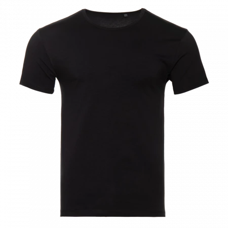 Футболка мужская STAN хлопок/эластан 180, 37, Чёрный,  (20)  (44/XS)