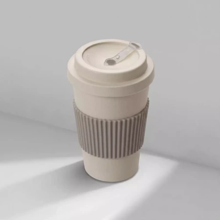 Термокружка Muffin из натуральных волокон, бежевый