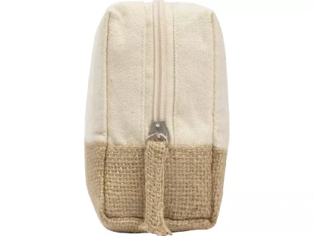 Косметичка Jute с ручкой из хлопка и джута, натуральный