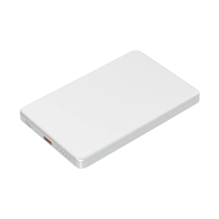 Внешний аккумулятор Атлантис (Atlantis) PD 5000mAh с функцией беспроводной зарядки 15W, серебряный