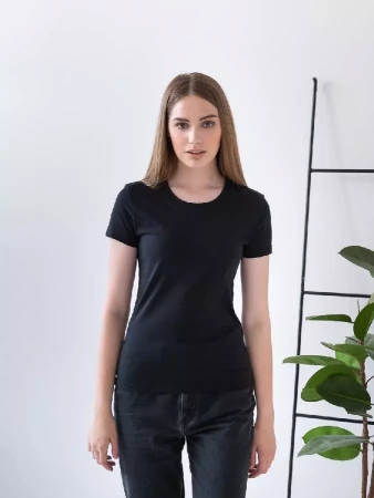 Футболка женская STAN хлопок 150, 02W, Тёмно-синий,  (46)  (52/XXL)