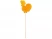 Леденец Петушок со вкусом апельсина, желтый, 21 гр.