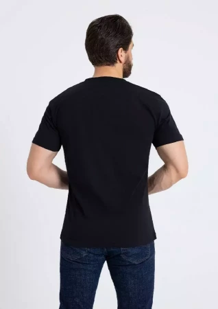 Футболка мужская STAN хлопок 180, 08, Чёрный,  (20)  (56/XXXL)