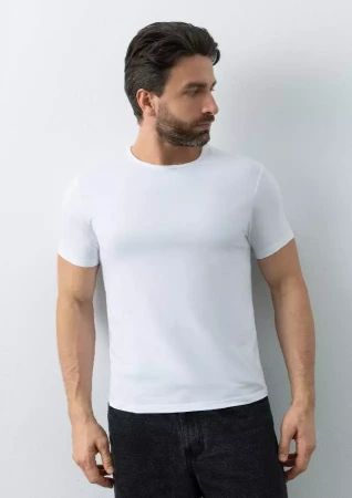 Футболка мужская STAN хлопок/эластан 180, 37, Белый,  (10/1)  (54/XXL)