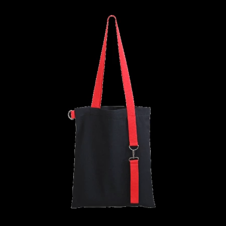 Шоппер Superbag black (чёрный с красным)