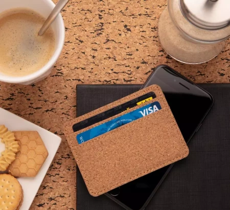 Эко-кошелек Cork c RFID защитой (Коричневый цвет)