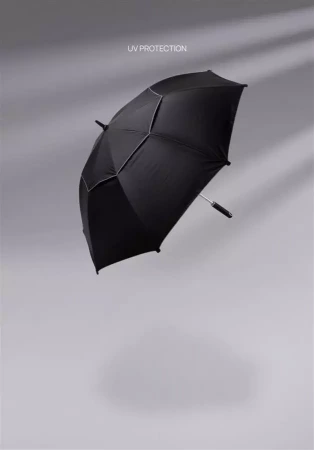 Зонт-трость антишторм Hurricane Aware™, d120 см (Черный цвет)