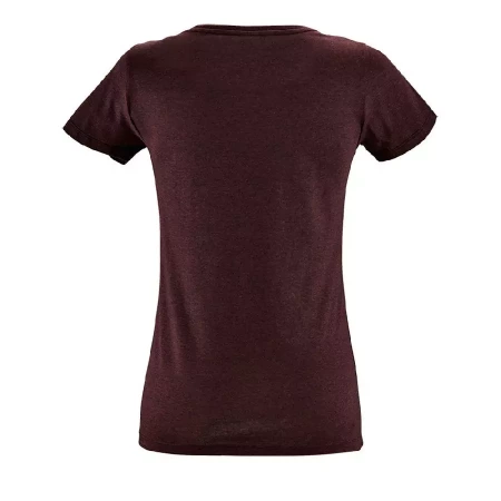 Футболка женская Regent Fit Women бордовый меланж, размер M