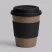 Стакан с силиконовой крышкой Cafe, черный