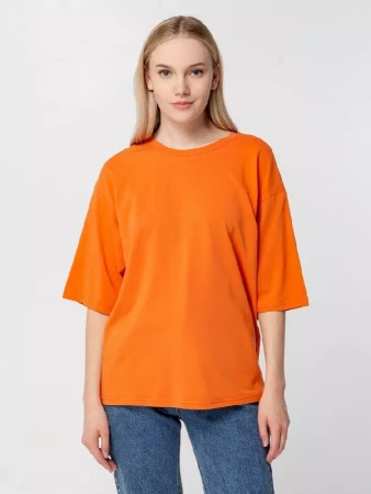 Футболка унисекс оверсайз Street Vibes, оранжевая, размер XL/XXL