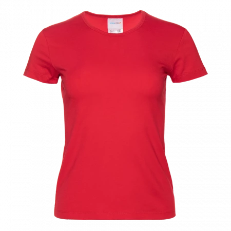 Футболка женская STAN хлопок/эластан 180, 37W, Красный,  (14)  (50/XL)