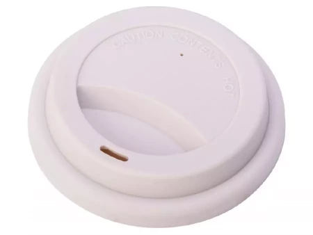 Стакан с силиконовой крышкой Cafe, beige
