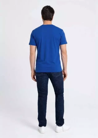 Футболка мужская STAN хлопок 180, 08, Синий,  (16/1)  (56/XXXL)